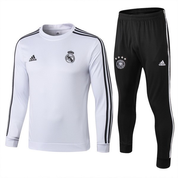 Chandal De Lana Niños Real Madrid 2018-2019 Negro Blanco Negro